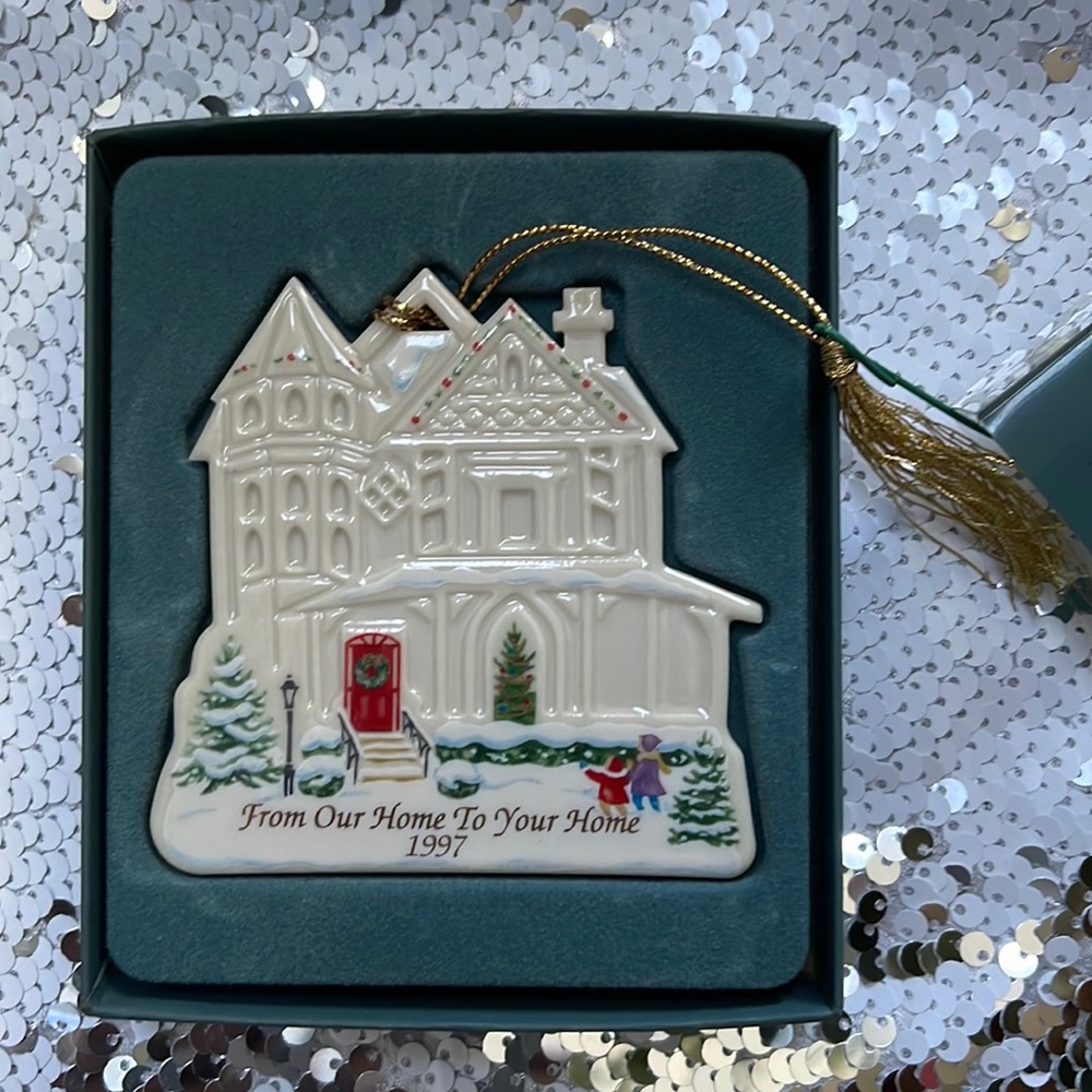 Vintage 1997 lenox From our House to Yours ornament. Perfect condition.